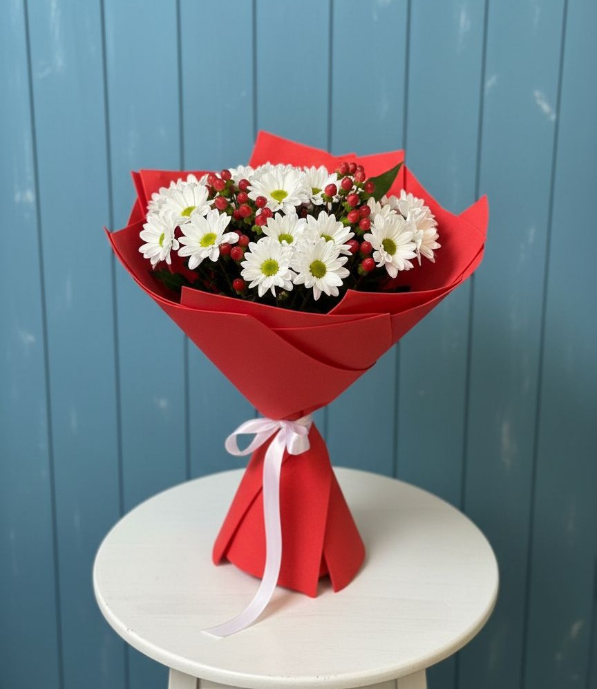 Букет цветов из: Хризантемы в Курсаково