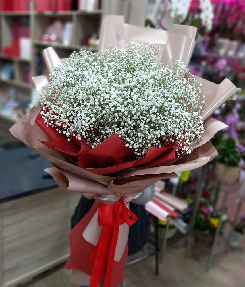 Букет Белые хлопья в Курсаково Букет цветов из: Гипсофила в Курсаково