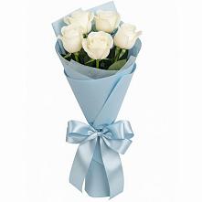 Букет 5 Белых роз Проуд #REPLACE_PRED# Курсаково