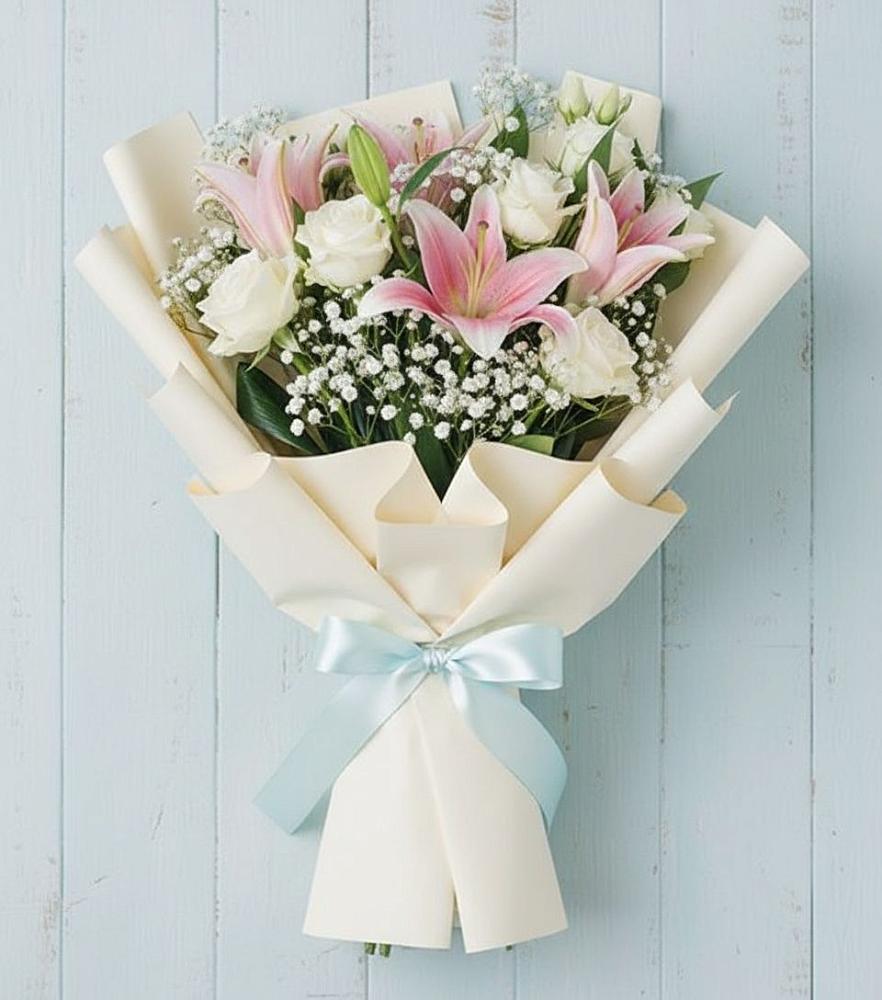 Букет цветов из: Лилии в Курсаково