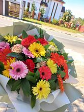 Букет цветов из:  Герберы #REPLACE_PRED# Курсаково