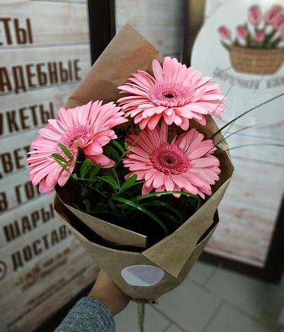 Букет цветов из: Герберы в Курсаково