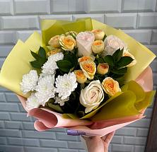 Букет цветов из:  Розы и Хризантемы #REPLACE_PRED# Курсаково