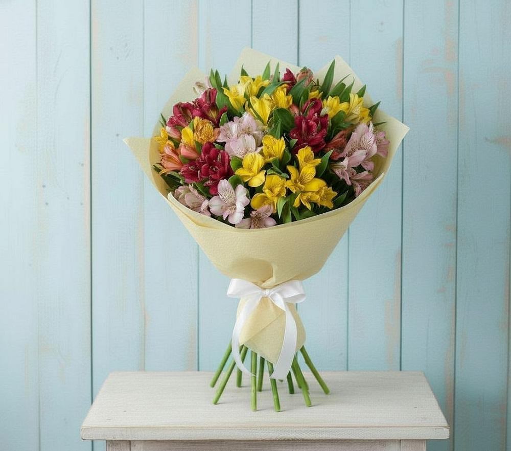 Букет цветов из: Альстромерии в Курсаково