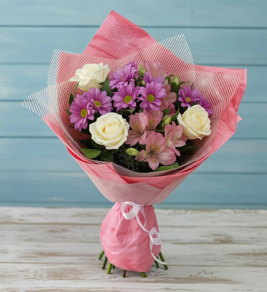 Букет цветов из: Герберы в Курсаково