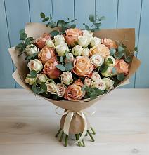 Букет цветов из:  Альстромерии и Розы #REPLACE_PRED# Курсаково